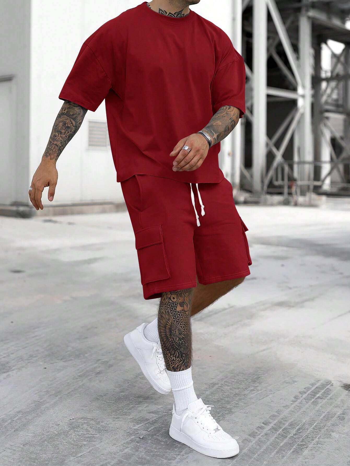 Herren Sportbekleidungsset Modern Lässig Grau