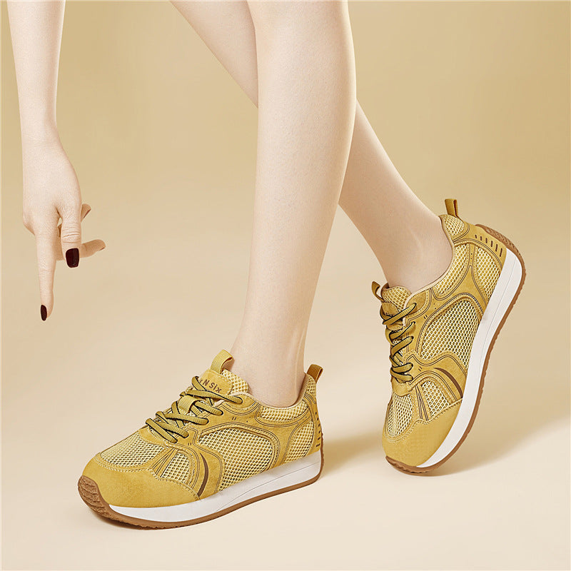Damen Sneaker Atmungsaktiv Freizeitschuhe Mit Stoßdämpfung