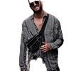 Herren Hemd Langarm Ethno Muster Modern Berlin Style