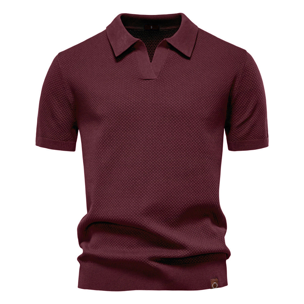Herren Polo-Shirt Kurzarm Strukturiert Modern Berlin