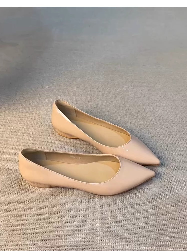 Ballerinas Damen Spitze Elegant Glanz Schuhe