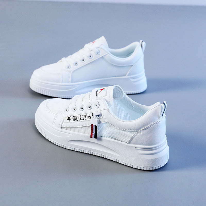 Damen Sneaker Sportlich Laufschuhe Mit Zipperdesign