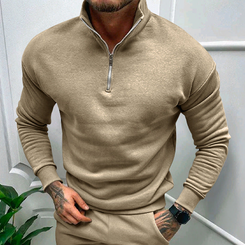 Herren Pullover Eleganter Style Kragen Reißverschluss Modern