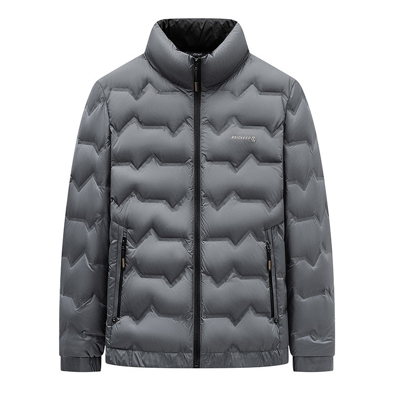 Herren Winterjacke Gefüttert Warm Isoliert