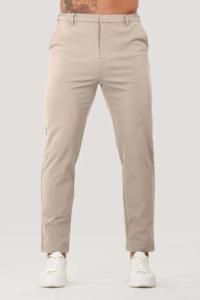 Herren Slim Fit Hosen Elastisch Mit Taschen