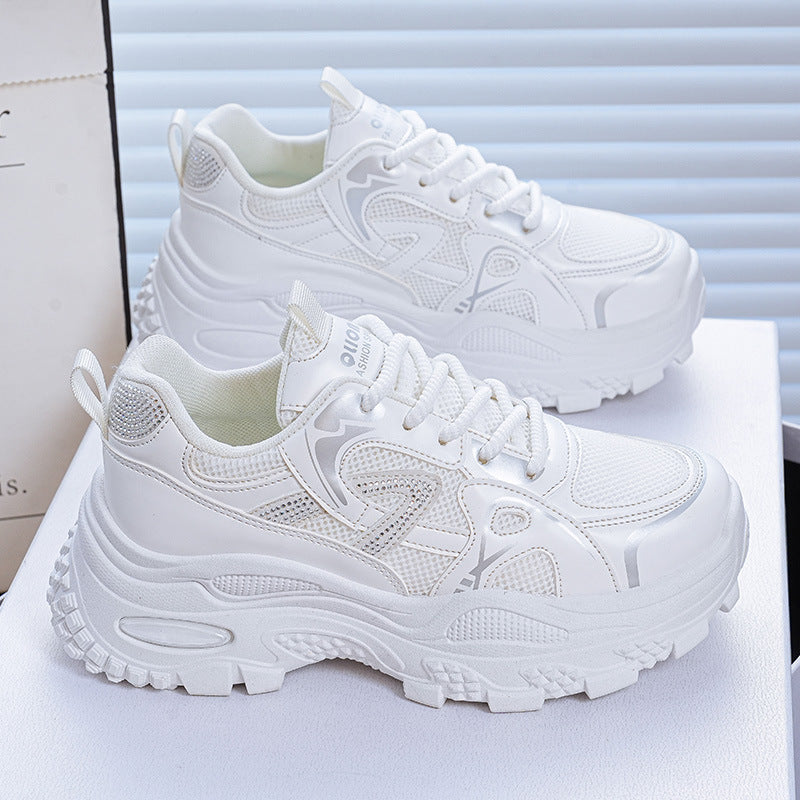 Damen Sneaker Sportlich Metallic Schuhe Frauen
