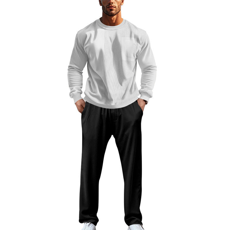 Herren Freizeitanzug Bequem Elastisch mit Taschen Modern