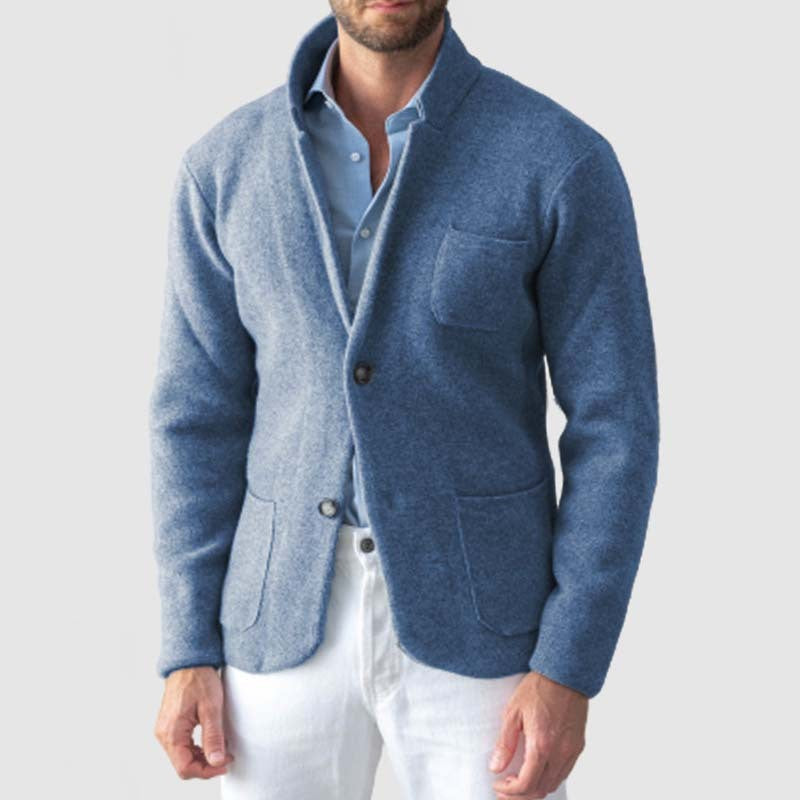 Herren Strickjacke Slim Fit mit Taschen Modern