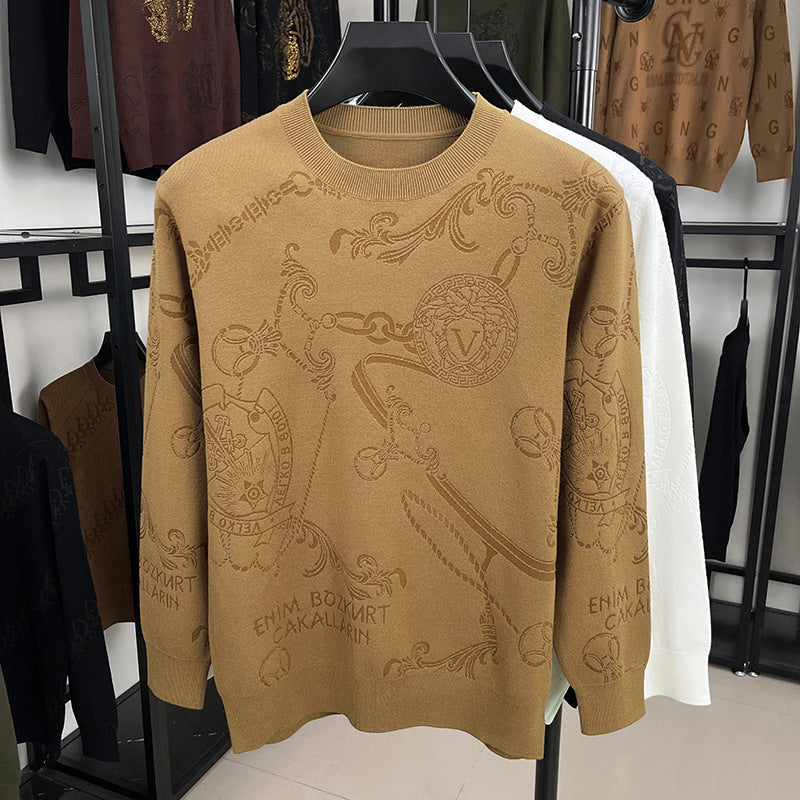 Herren Strickpullover mit 3D Logo Modern Berlin Style