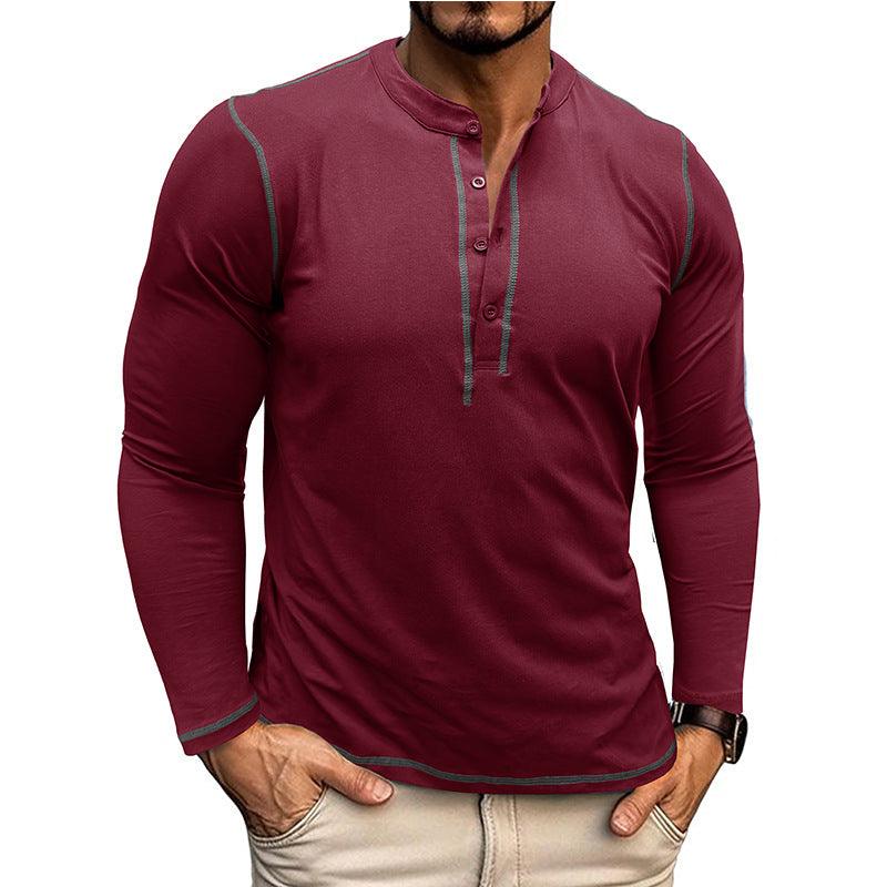 Herren Langarmshirt Atmungsaktiv Elegantes Design