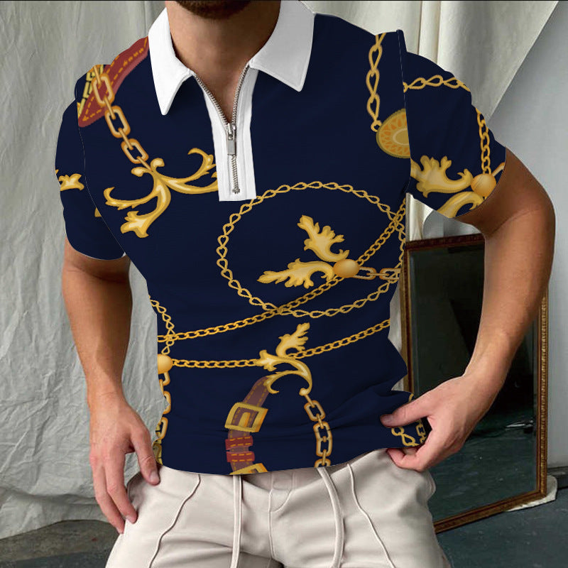 Herren Polo Shirt Kurzarm Kariert Modern Berlin