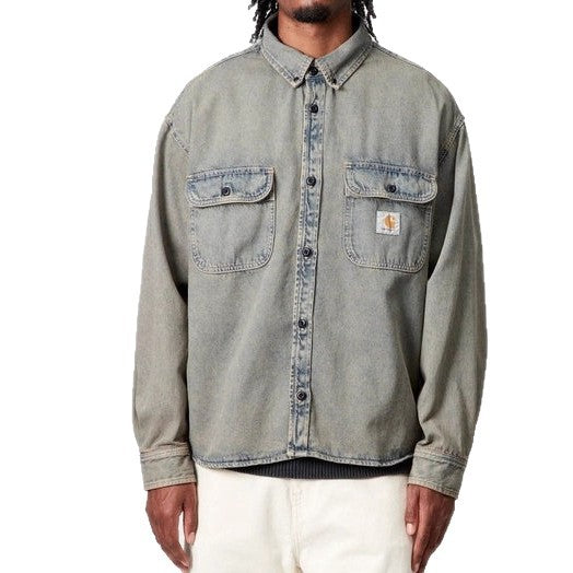 Herren Jeansjacke Lässig Klassisch mit Patenttaschen