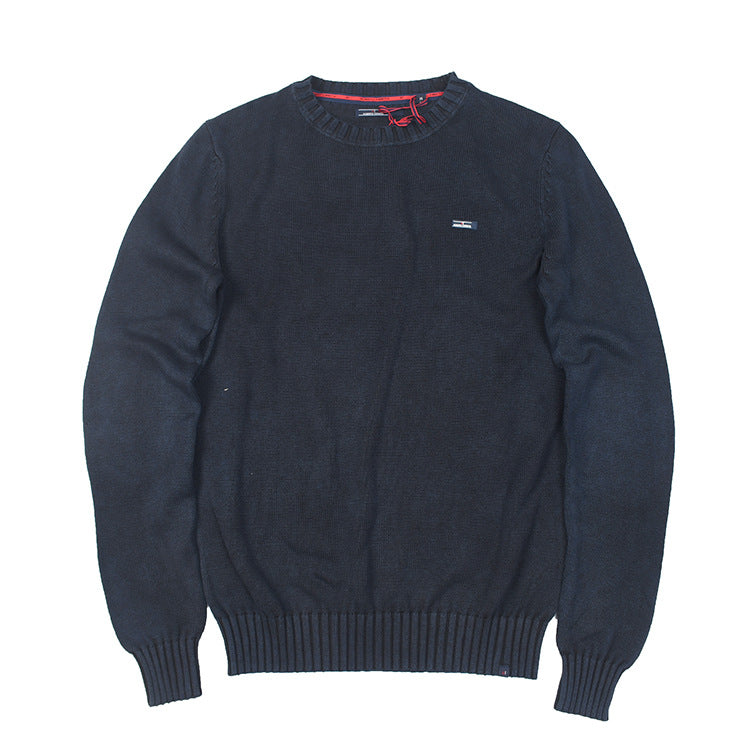 Herren Strickpullover Fein Rundhals Elastisch Modern