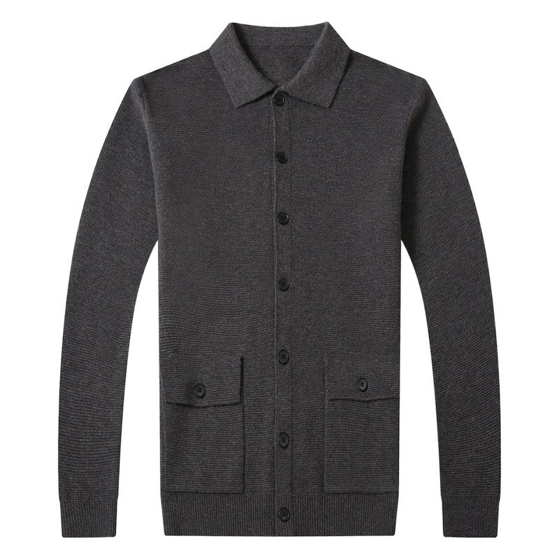 Herren Strickjacke Mit Knopfverschluss Praktisch