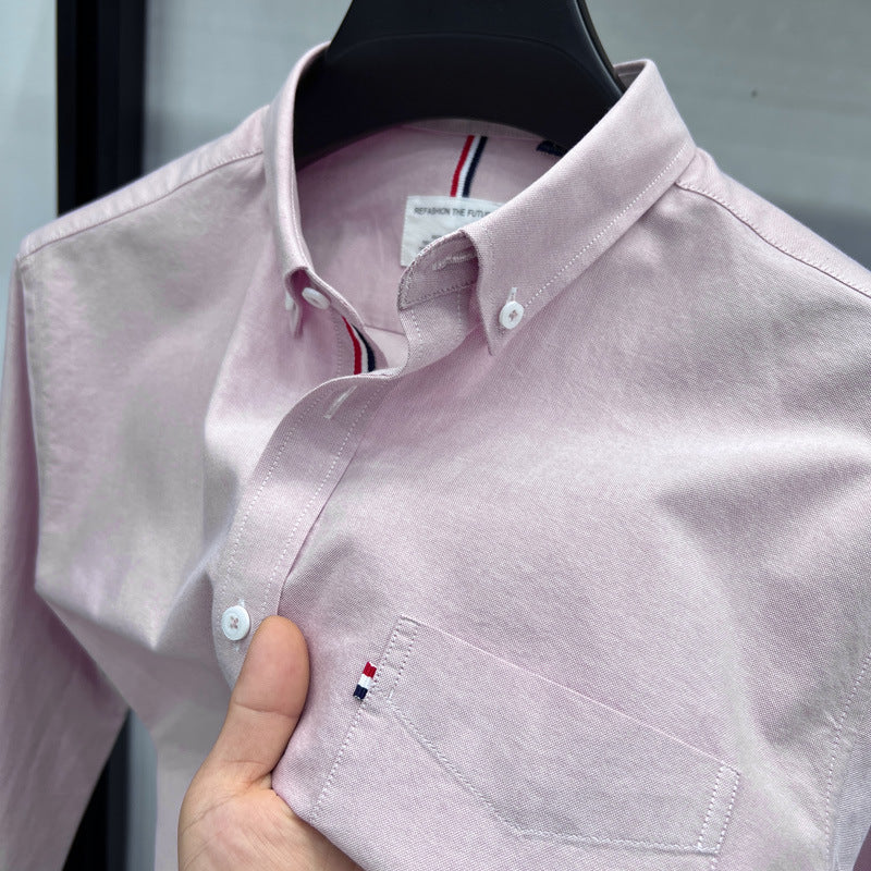 Herren Langarmhemd Modern Slim Fit Baumwolle Qualität