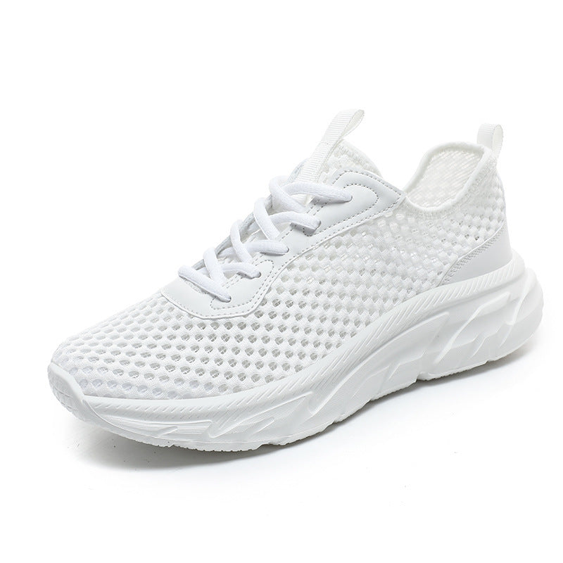 Damen Sport Sneaker Atmungsaktiv Rutschfest Schwarz