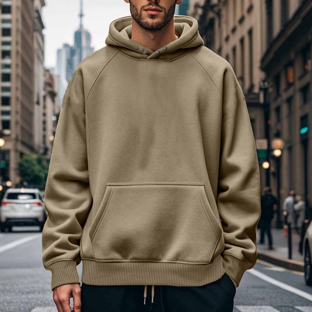 Herren Kapuzenpullover Großes Modell Weich Baumwolle