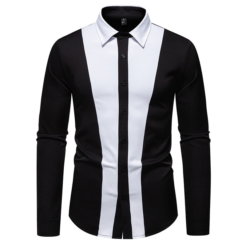Herren Hemd mit Kontrastfarben Elegantes Design Modern