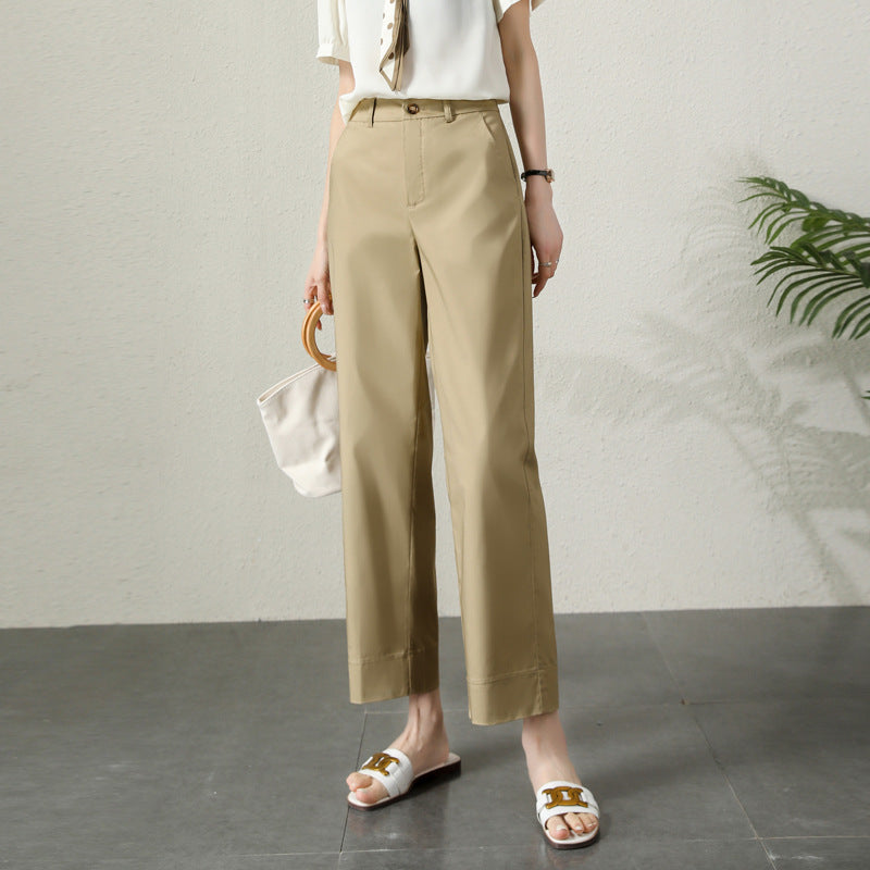 Damen Hose High Waist Elegant Schmal