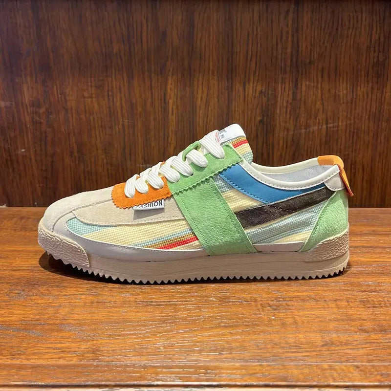 Damen Sneaker Modisch Sportlich Weiße Schuhe