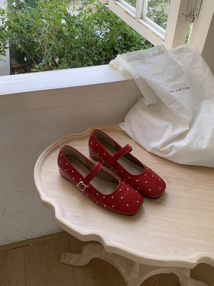 Damen Ballerinas Elegante Strassstein Schuhe Heidi Mode