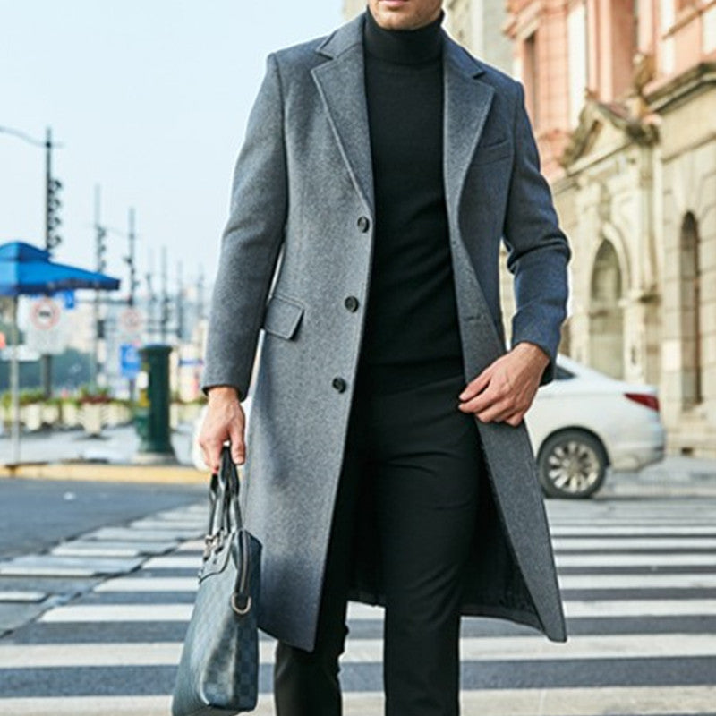 Herren Übermantel Slim Fit Modern Elegant