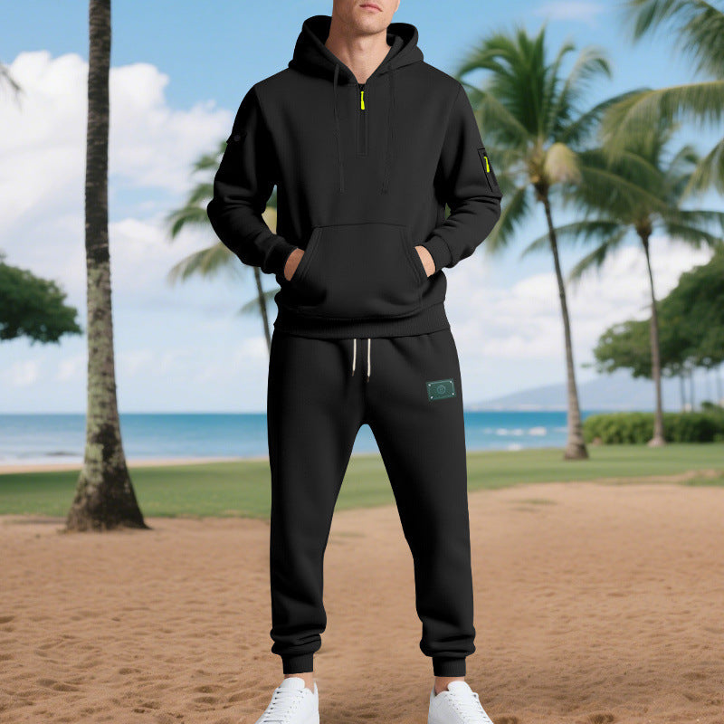 Herren Sweatset Sportlich mit Taschen und Kordelzug