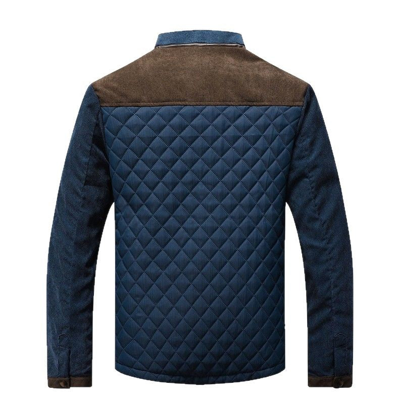 Herren Steppjacke Modern Mit Kragen Warm