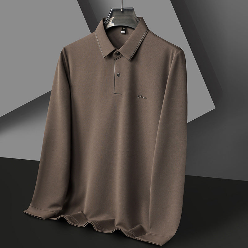 Herren Poloshirt Langarm Feuchtigkeitsregulierend Hochwertig