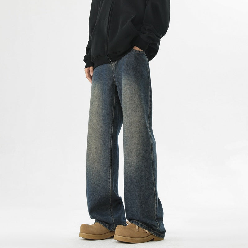 Herren Jeanshose Bequem Weites Bein Komfort Schnitt