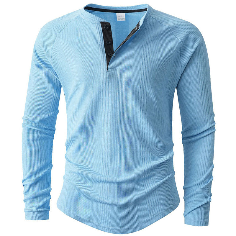 Herren Langarm-Shirt Strukturiert Modern Berlin Chic