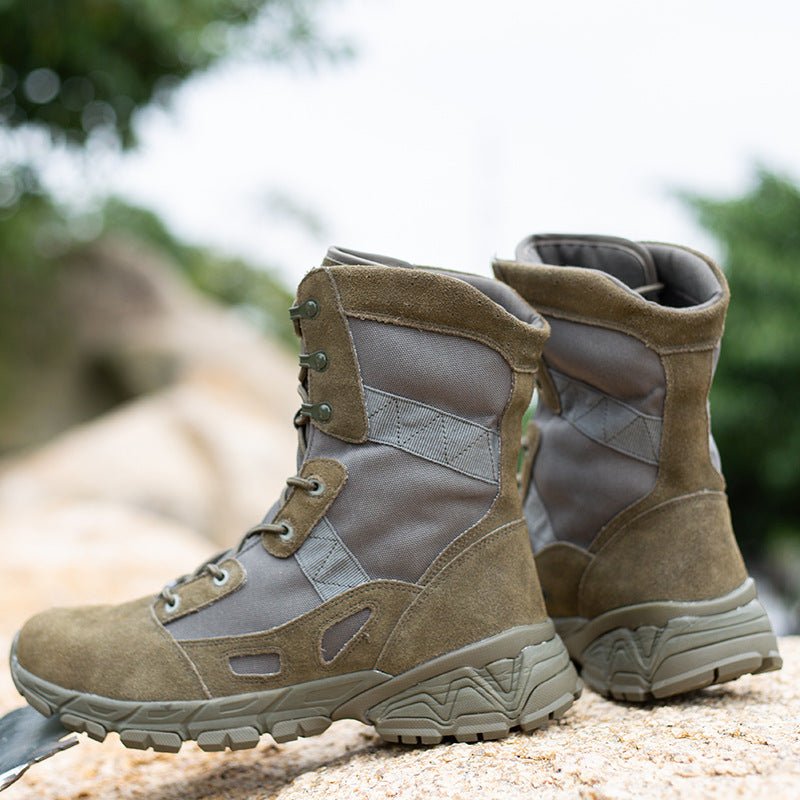 Damen Stiefel Militärstyle Kampfstiefel Schwarz