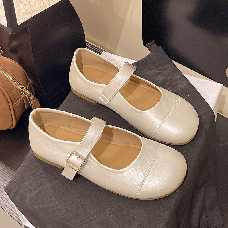 Damen Ballerinas Elegante Komfort Schuhe Mit Riemchen