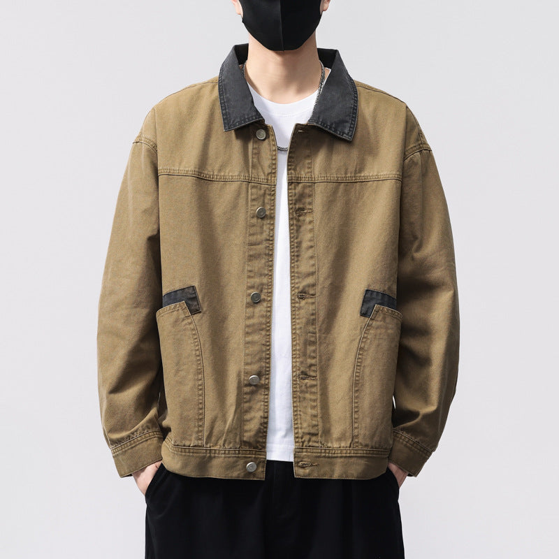 Herren Denim Jacke Übergangsjacke Robust Praktisch