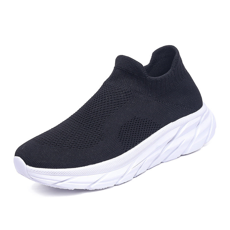 Damen Sneaker Atmungsaktiv Strick Schuhe Bequem Flexibel
