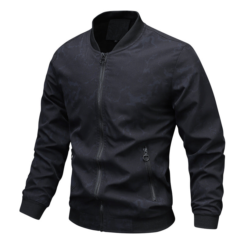 Herren Bomberjacke Sportlich Modern mit Farbenfrohem Print
