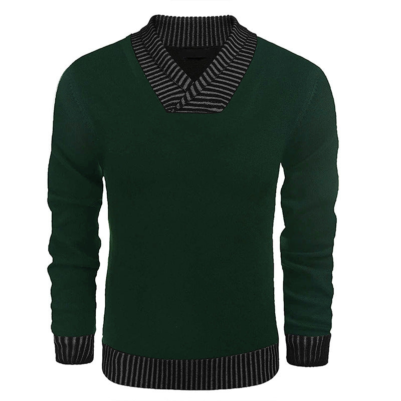 Herren Strickpullover Eleganter Schalkragen Modern