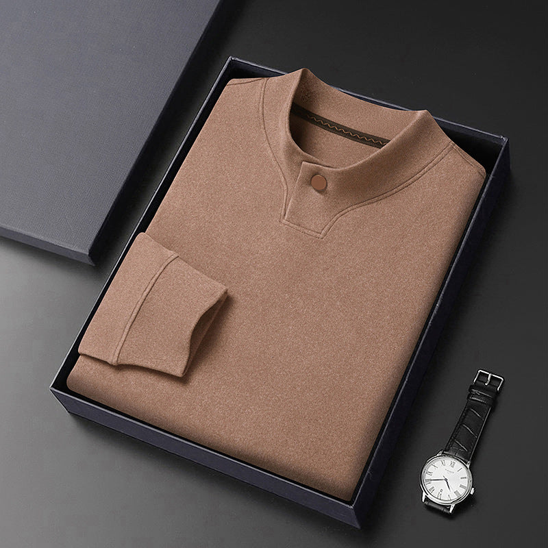 Herren Poloshirt Elegantes Design Stehkragen Modern