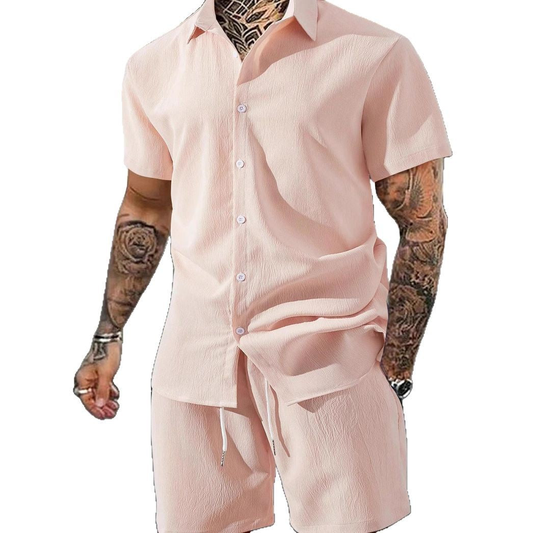 Herren Shorts Set Bequem Elastisch Mit Knöpfen