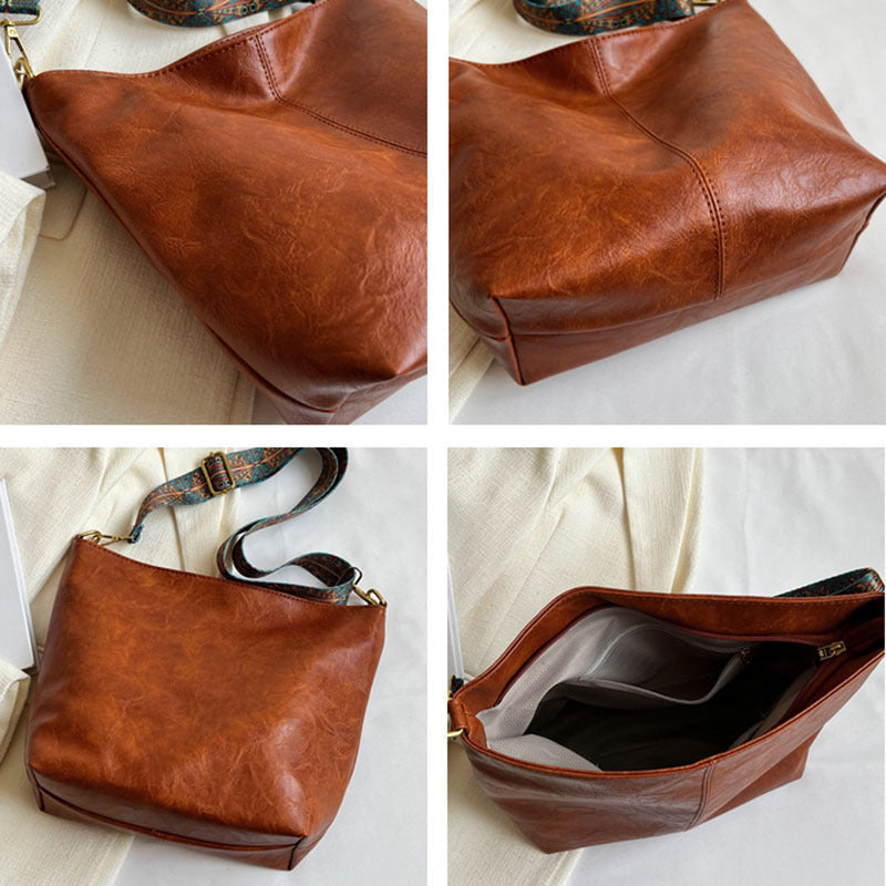 Leder Handtasche Damen Vintage Echtleder Classic