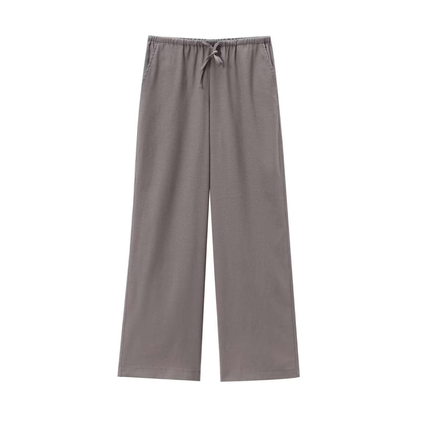 Elegantes Zweiteiler Set Modern mit Bindegürtel und weite Hose