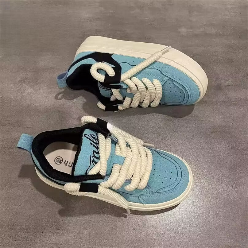 Damen Sneaker Bequem Schnürsystem Weich