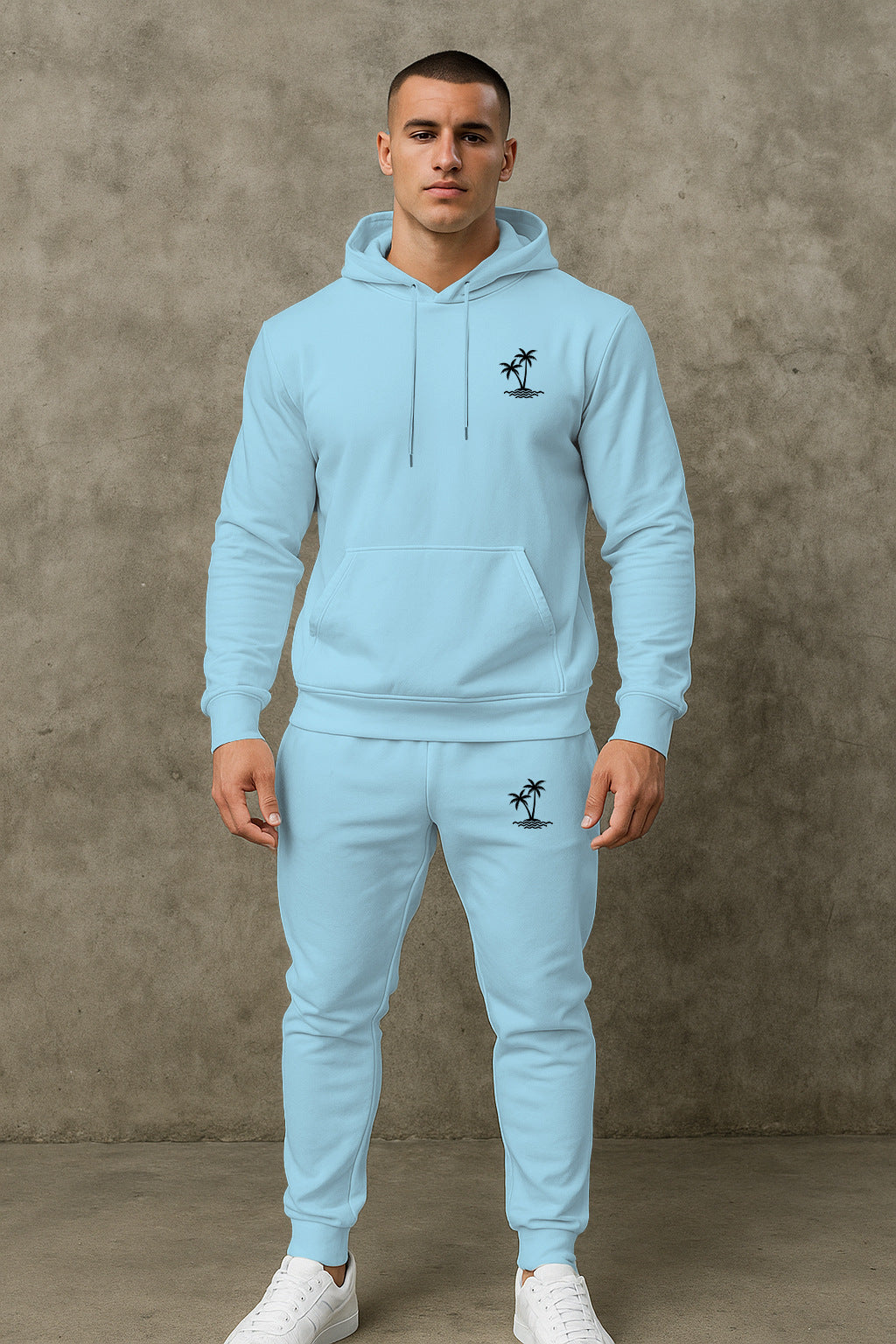 Herren Hoodie Set Bequem Jogginghose Sportlich