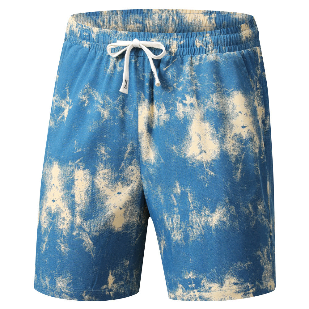 Herren Badeshorts Sportlich Elastisch mit Kordelzug