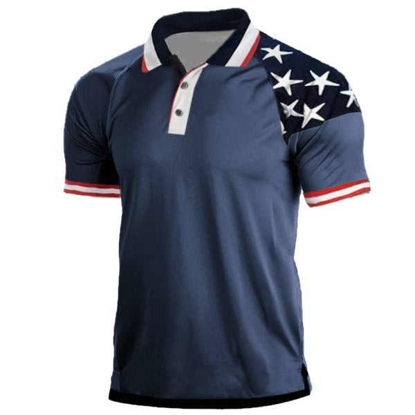 Herren Polohemd Sportlich Patriotisch Berlin