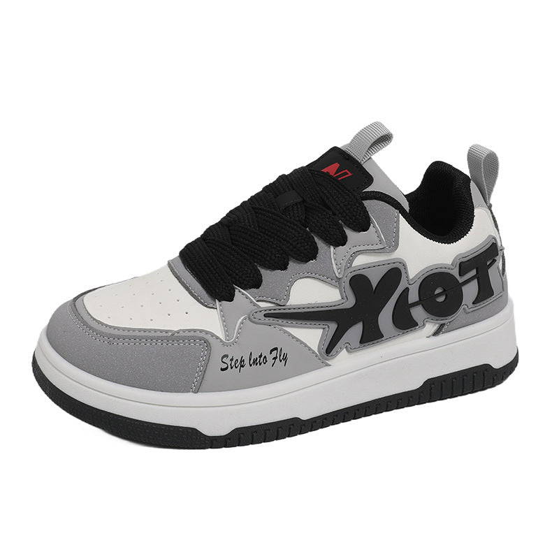 Damen Sneaker Sportlich Denim Look Bequem