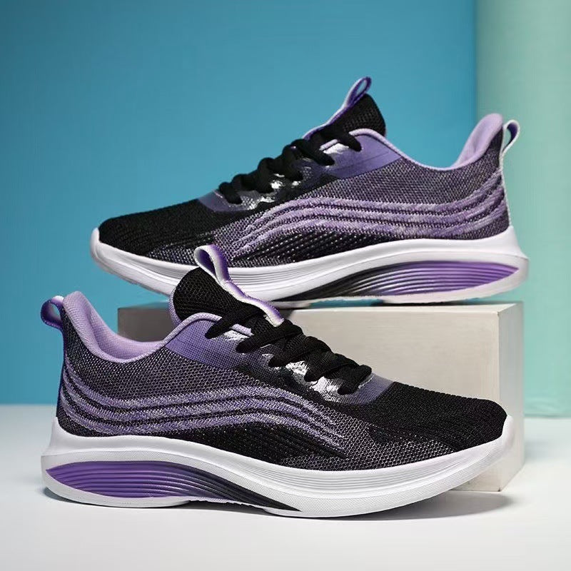 Damen Sneaker Leicht Fitnessschuhe Atmungsaktiv