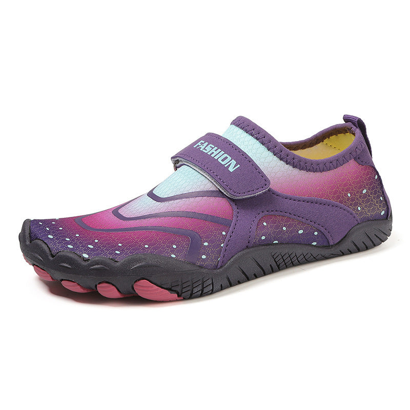 Damen Aquaschuhe Flexibel mit Klettverschluss und Rutschfester Sohle