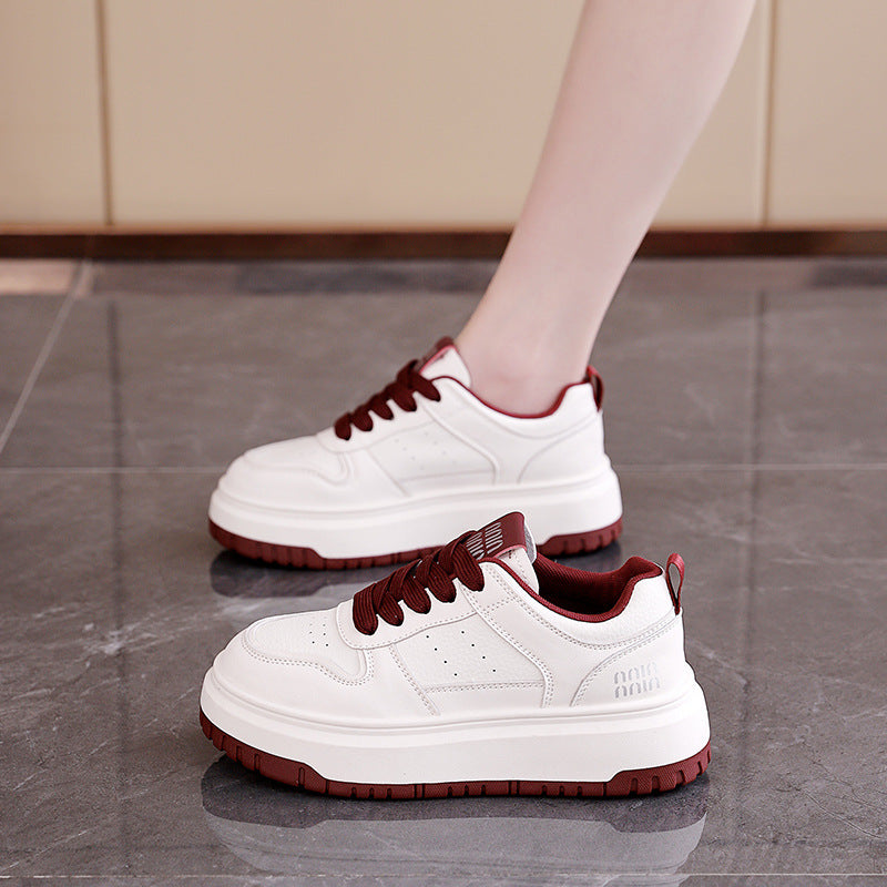 Damen Sneaker Bequem Dicke Sohle Sportlich