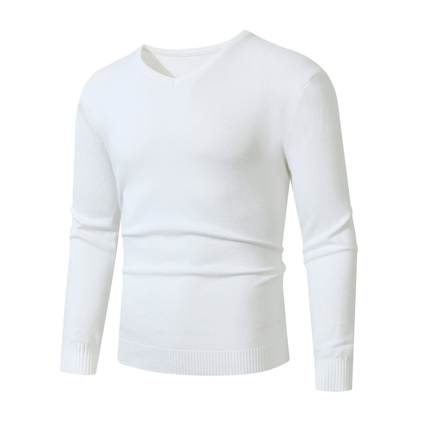 Herren Pullover Feinstrick Rundhals Klassisch Elegannt
